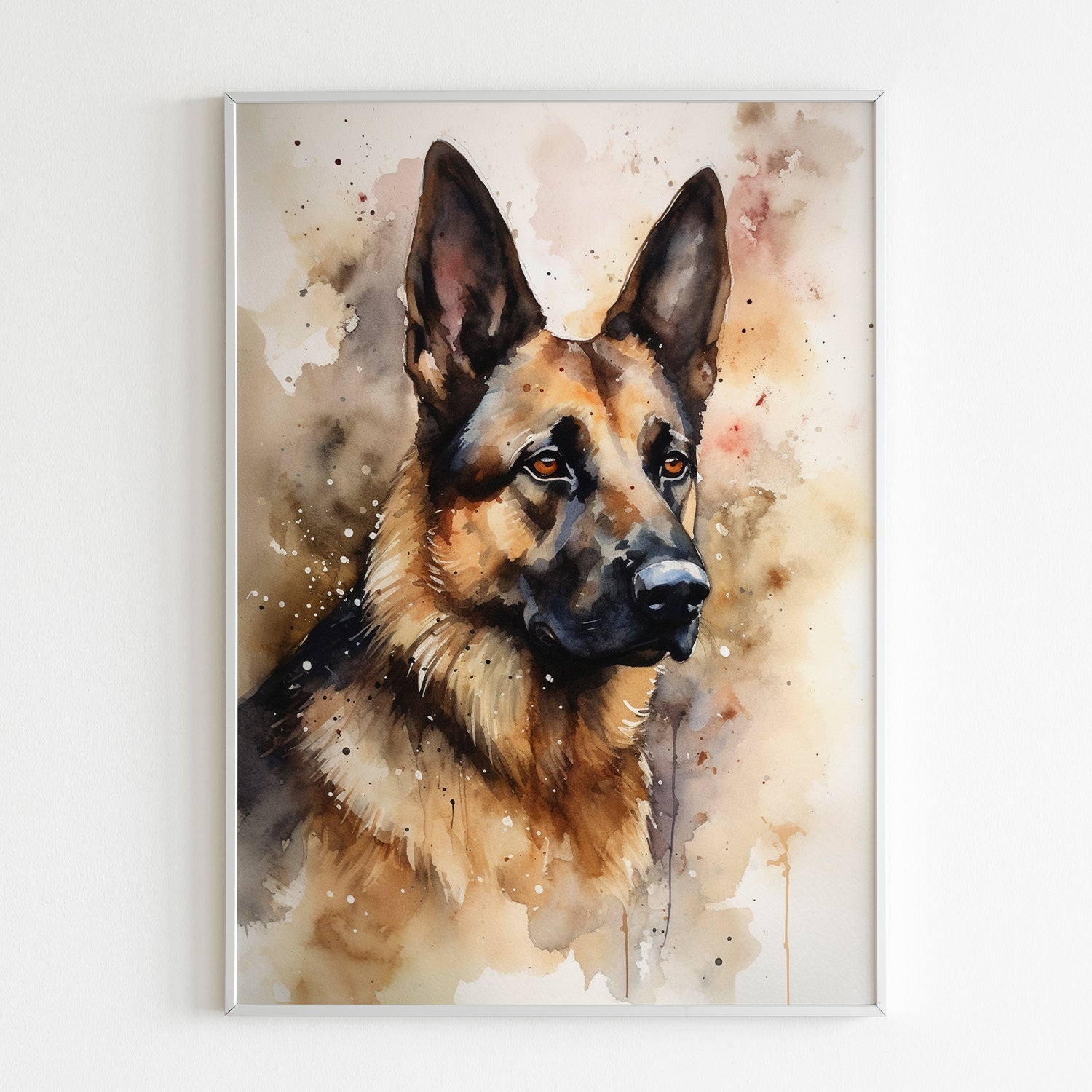 Watercolor Pet Portrait Keepsake