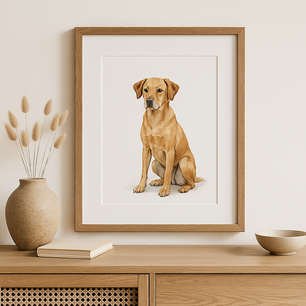 Custom Pet Portrait - Watercolor Dog Artwork