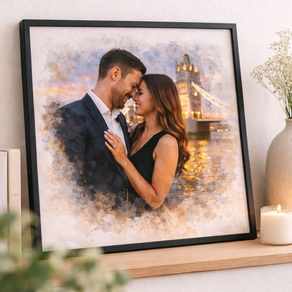 Travel Memory Watercolour Portrait – Recreate Favourite Travel Photo