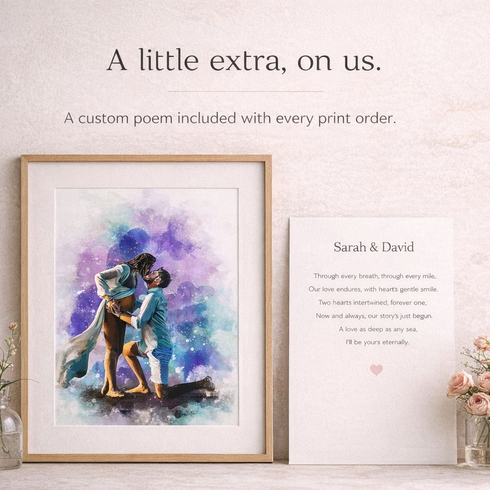Custom Family Watercolour Portrait from Photo