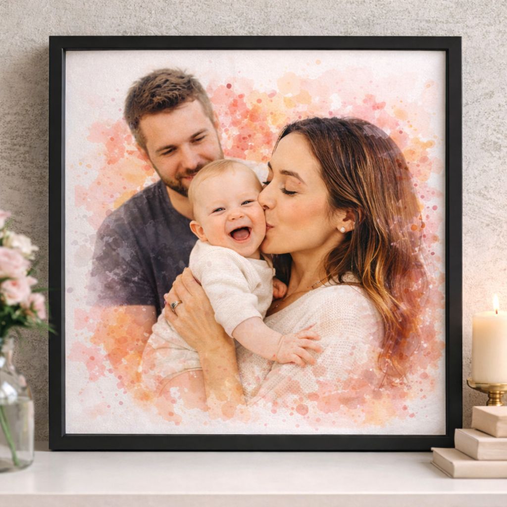 Mother’s Day Custom Watercolour Portrait