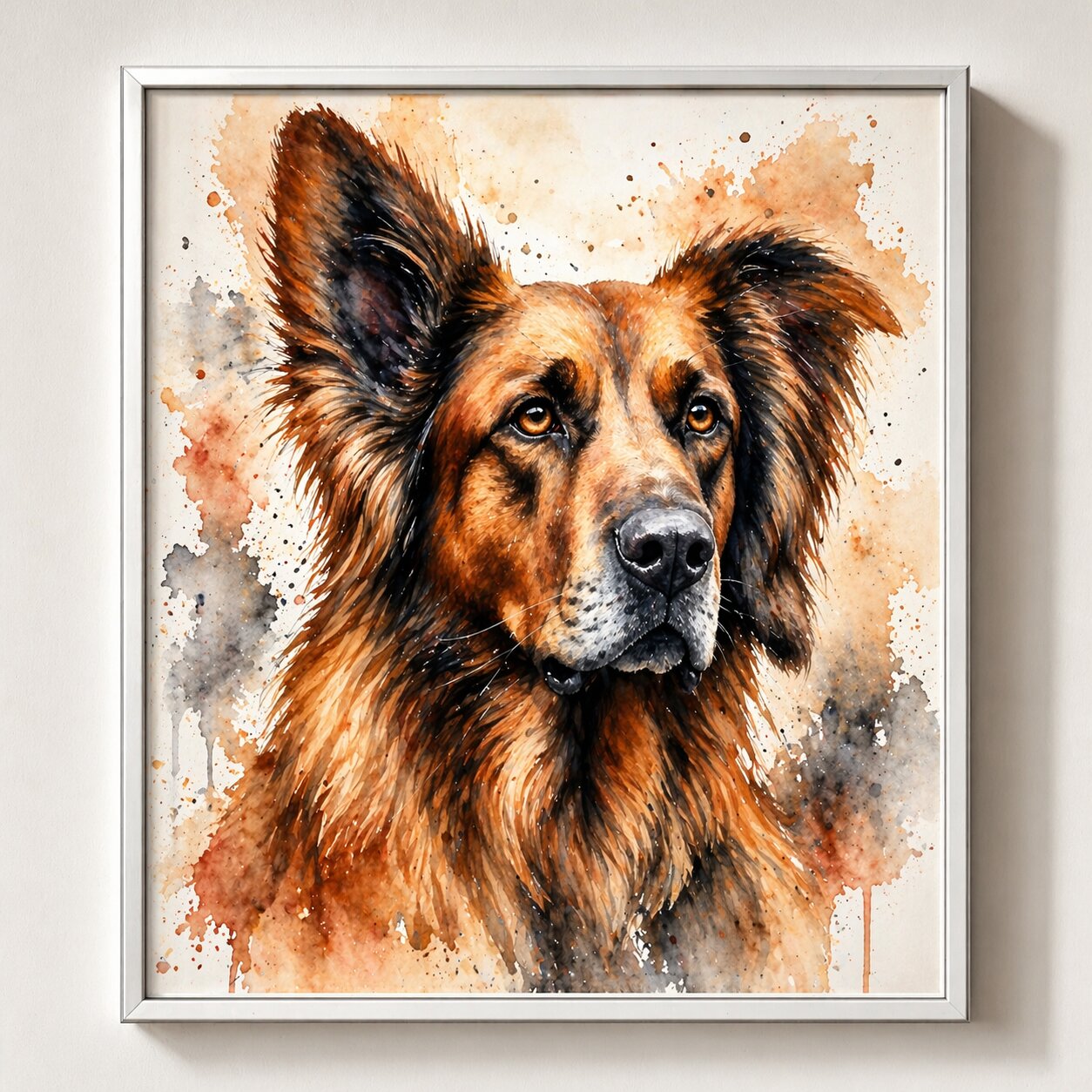 Custom Pet Portrait in Watercolour - Unique Gift Idea