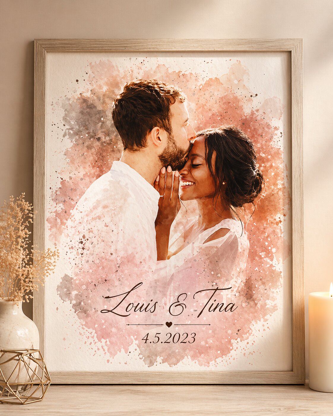 Personalised Watercolour Portrait From Photo