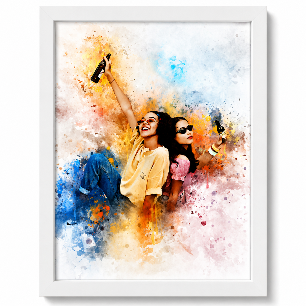 Custom Watercolor Portrait - Perfect Gift For Friends