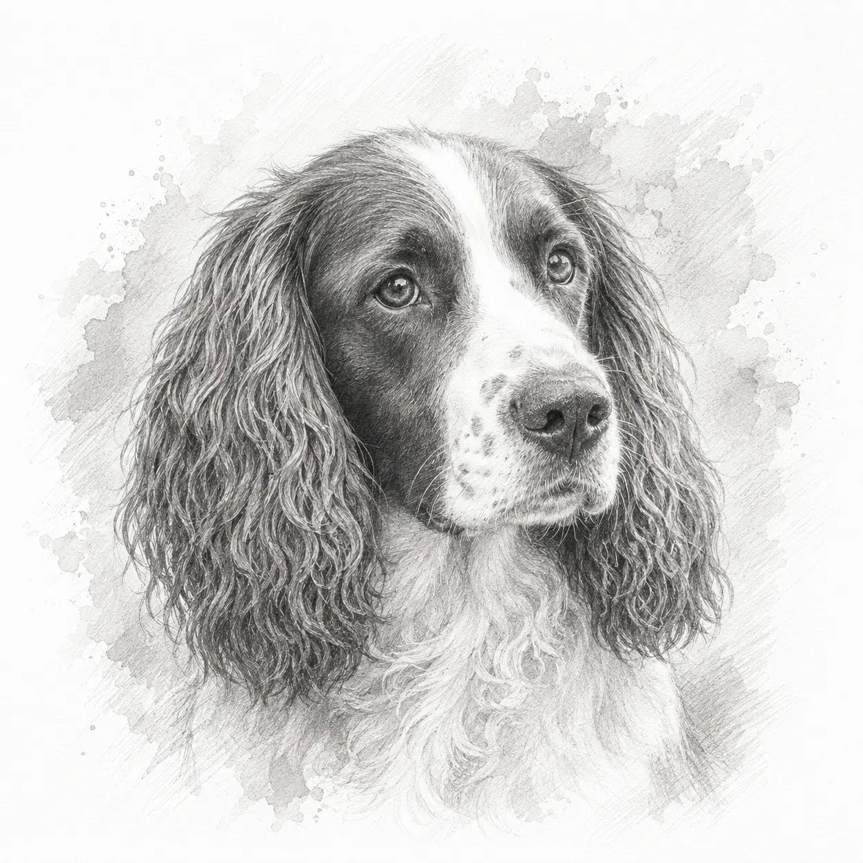 Custom Dog Minimalist Pencil Portrait from Photo Personalised Pet Sketch Wall Art
