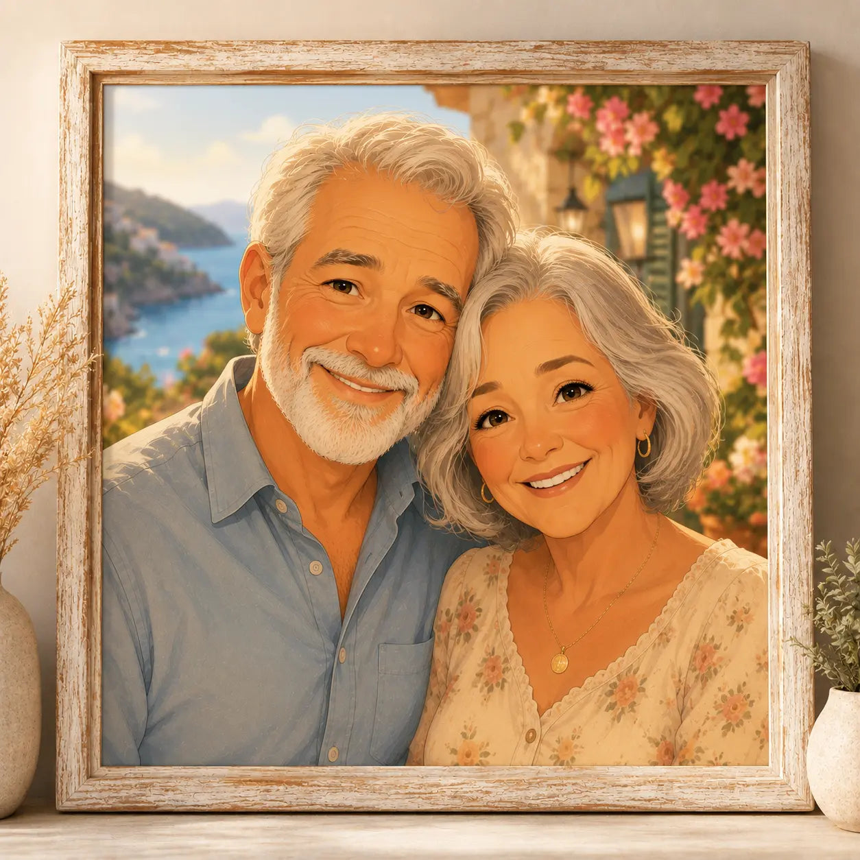 Custom Fairytale Portrait from Photo Personalised Storybook Family Cartoon Artwork