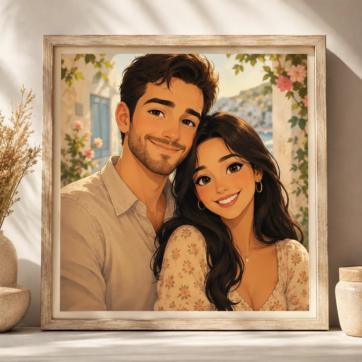 Custom Fairytale Portrait from Photo Personalised Storybook Family Cartoon Artwork