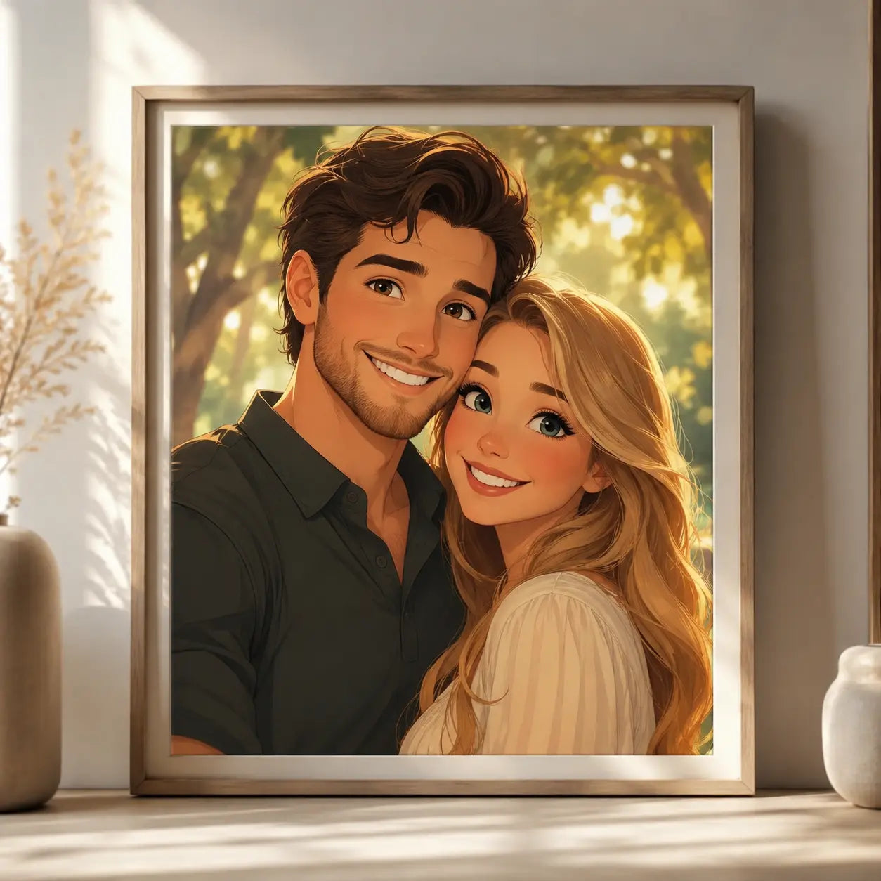 Custom Fairytale Portrait from Photo Personalised Storybook Family Cartoon Artwork