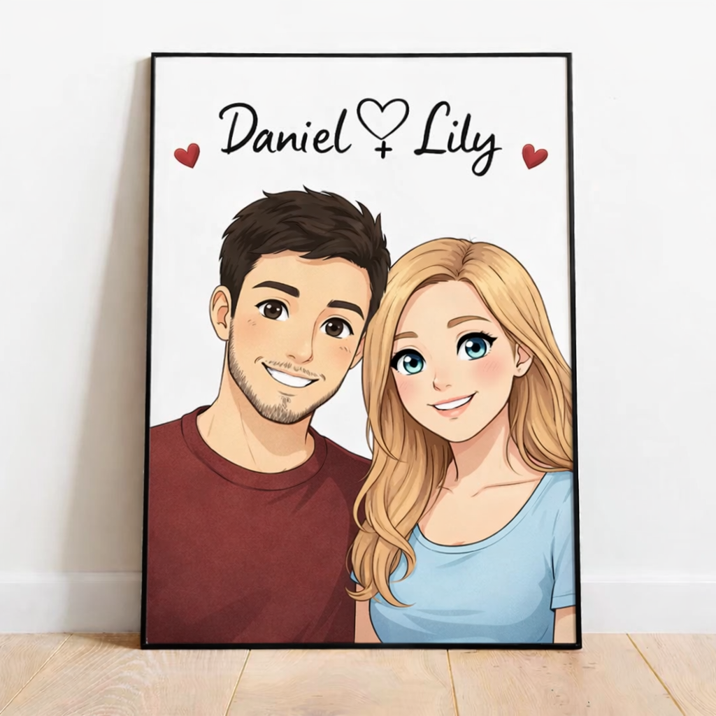 Custom Disney Couples Portrait