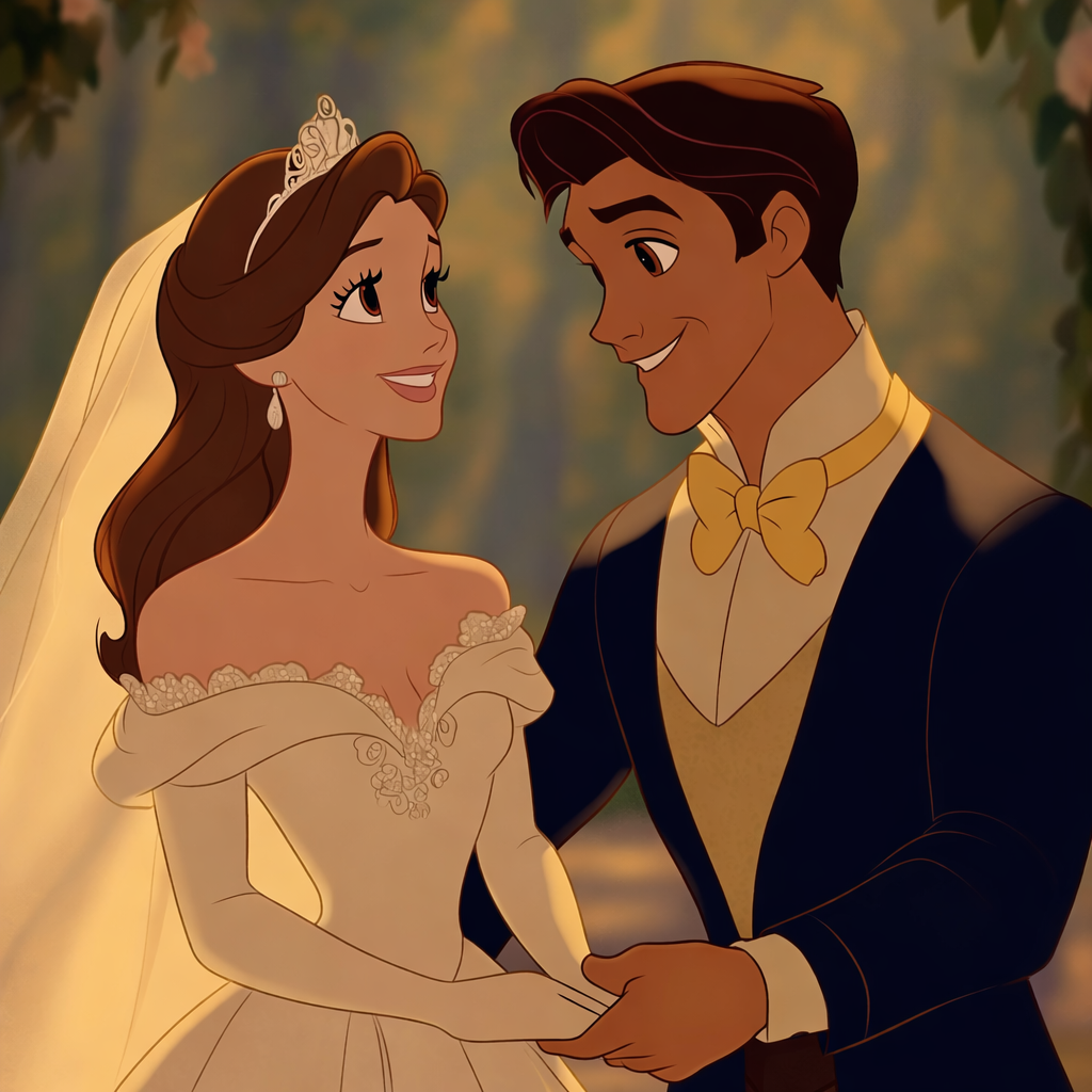 Custom Disney Couples Portrait
