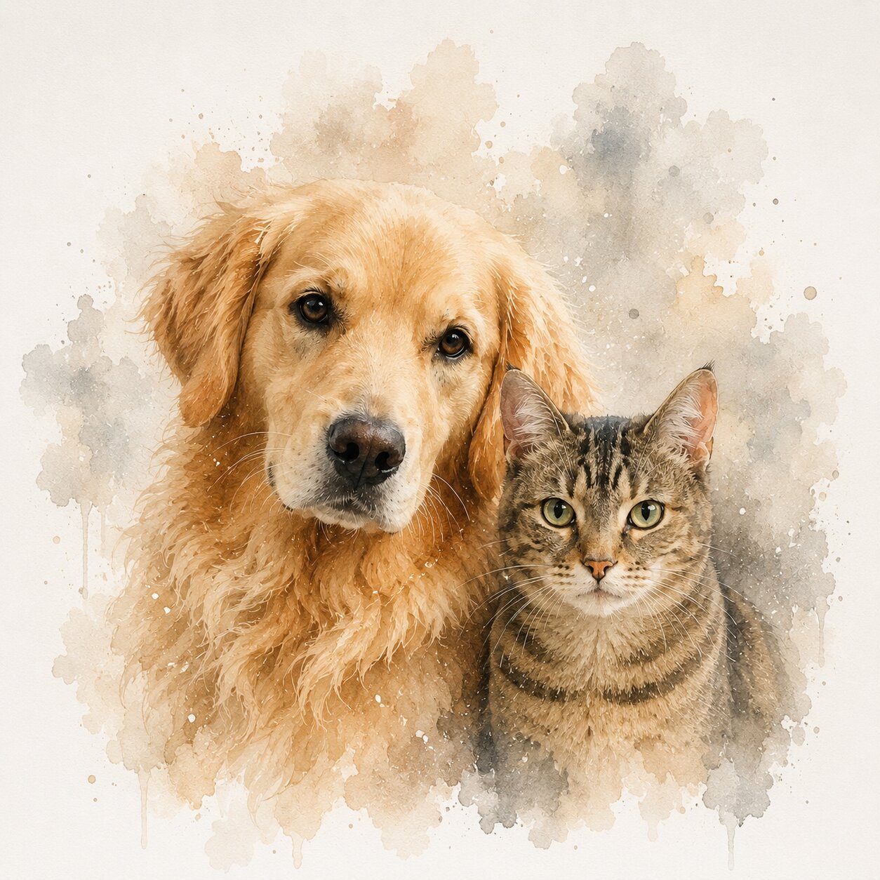 Minimalist Custom Pet Portrait from Photo Personalised Dog Cat Lover Gift Wall Art