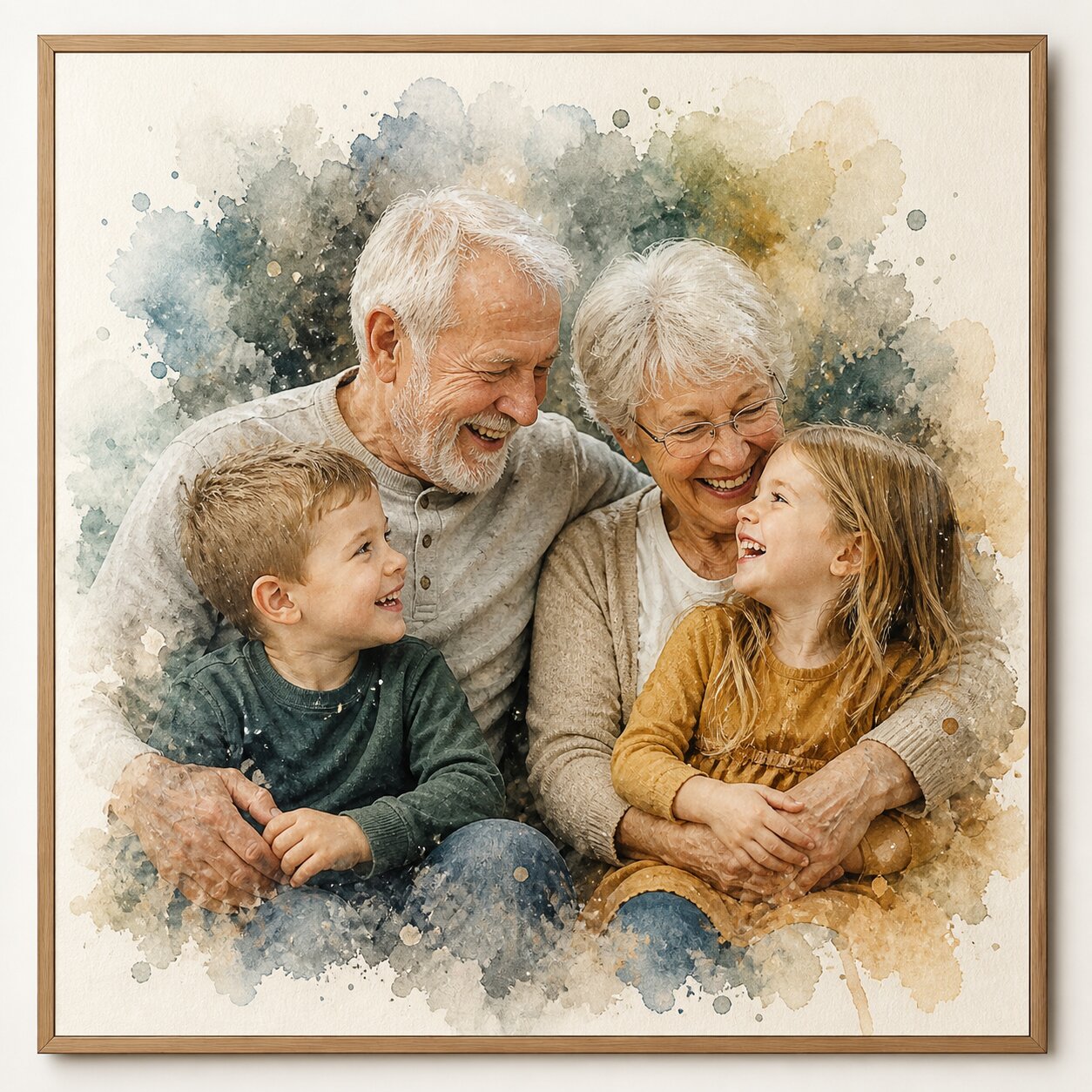 Lovey Prints Custom Watercolour Portrait