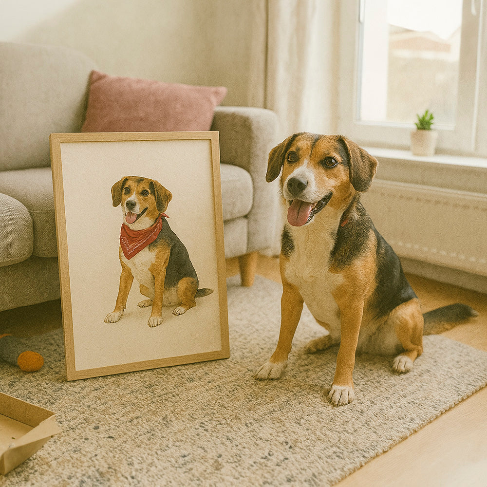 Custom Pet Portrait - Watercolor Dog Artwork