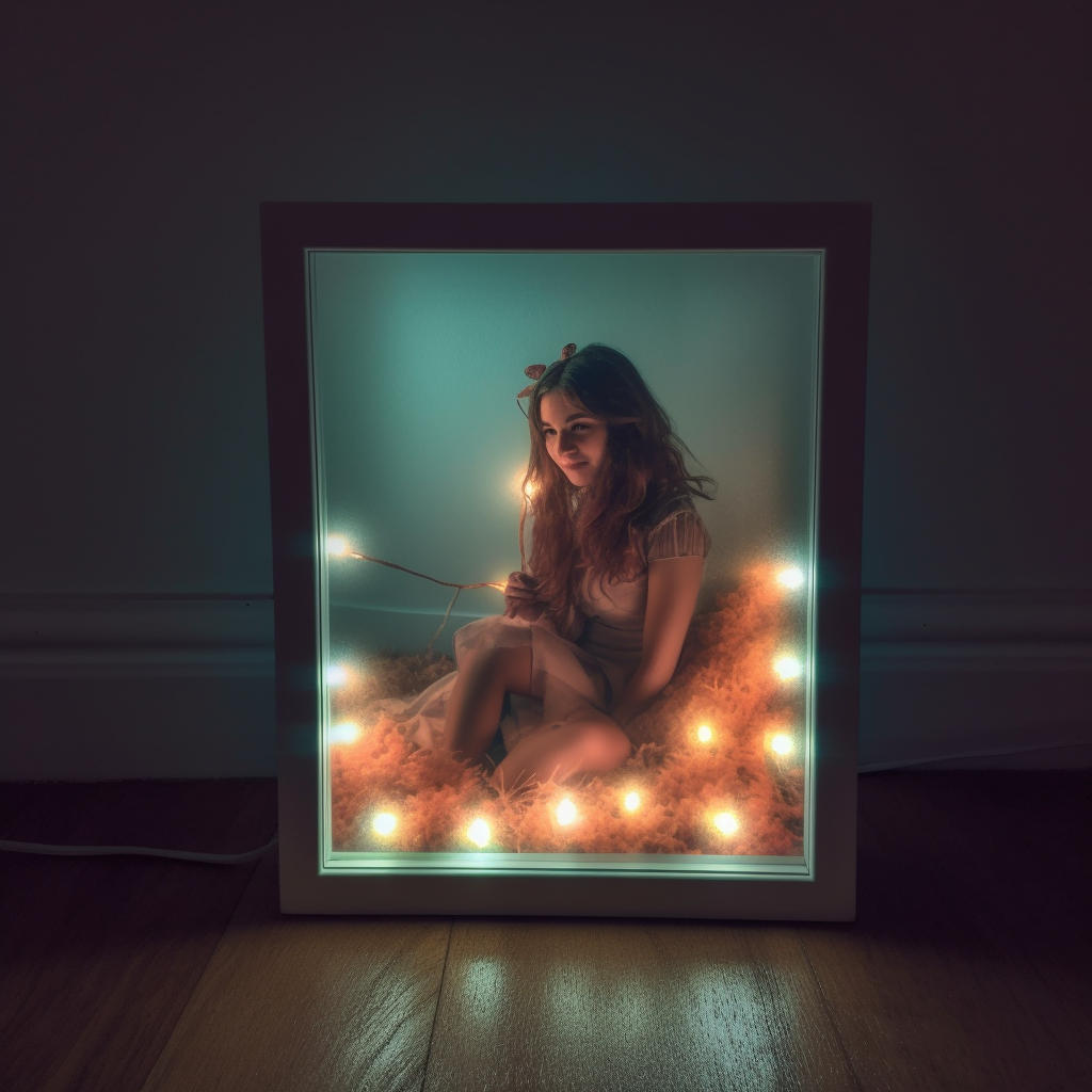 Personalised Art LED Light-Up Frame From Your Photo