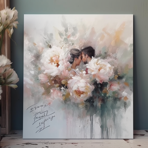 Eternal Embrace - Your Personalised Wedding Portrait