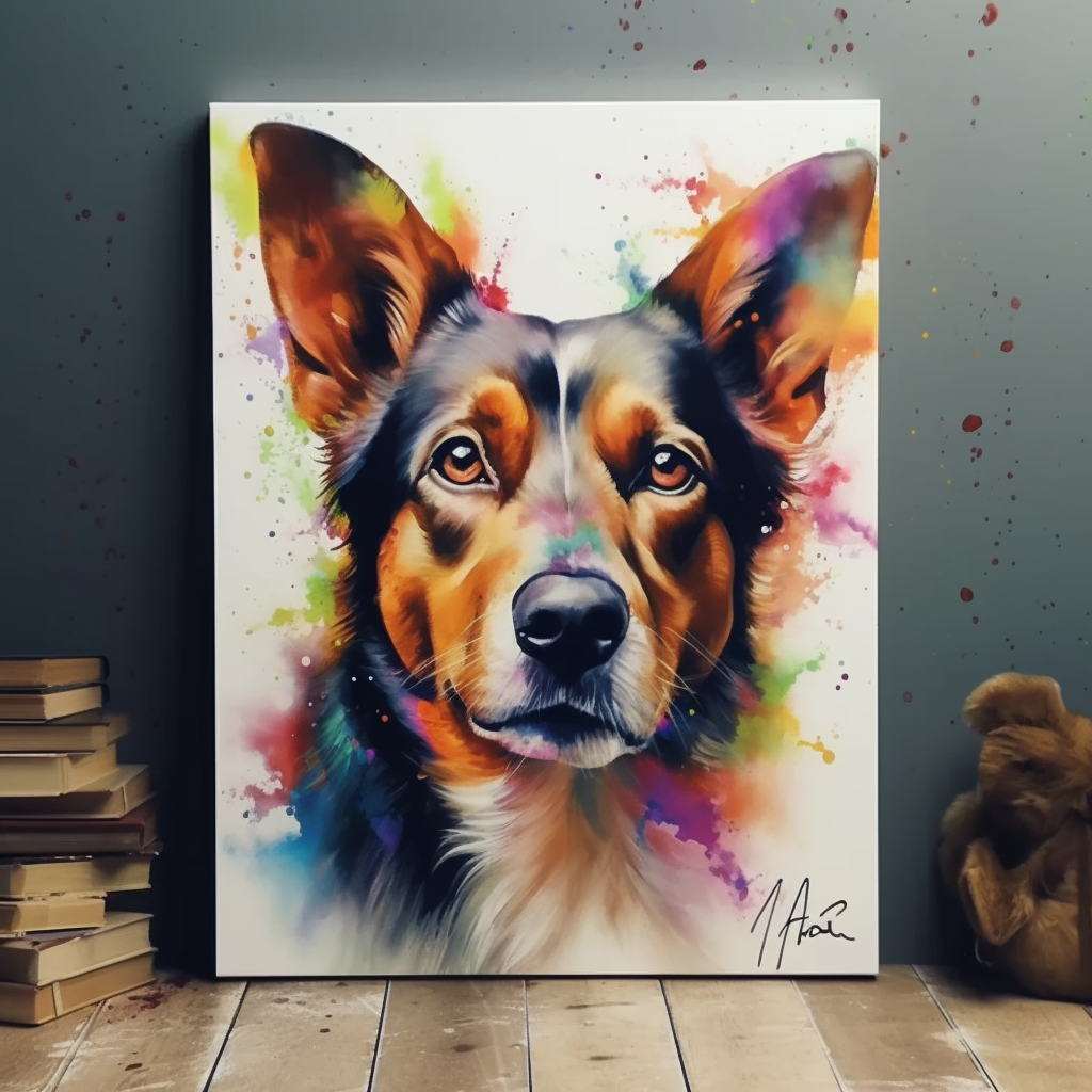 Signature Series Custom Pet Watercolour Portraits