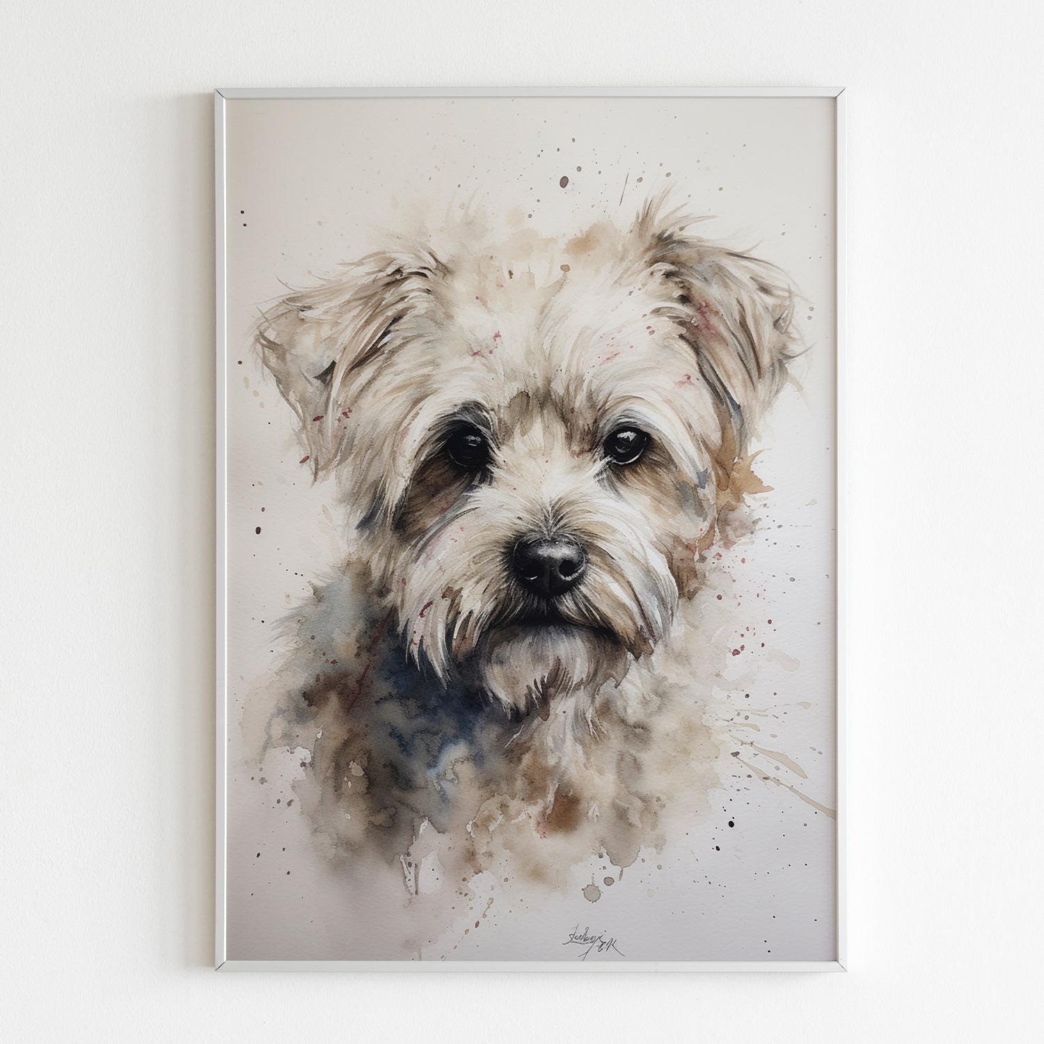 Customisable Pet Portrait in Watercolor - Timeless Souvenir