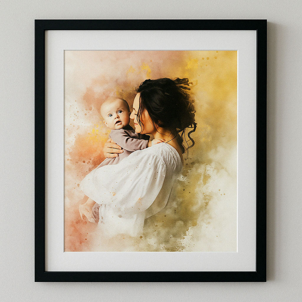Custom Portrait From Photo, Stunning Watercolour Art
