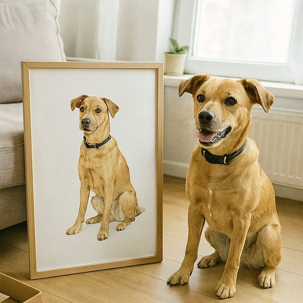 Custom Pet Portrait - Watercolor Dog Artwork