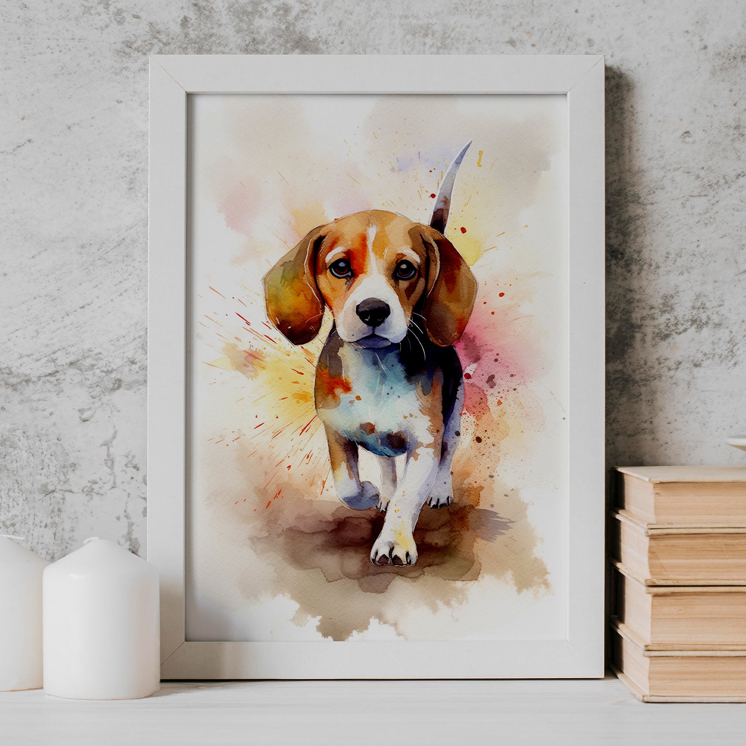 Customisable Pet Portrait in Watercolor - Timeless Souvenir