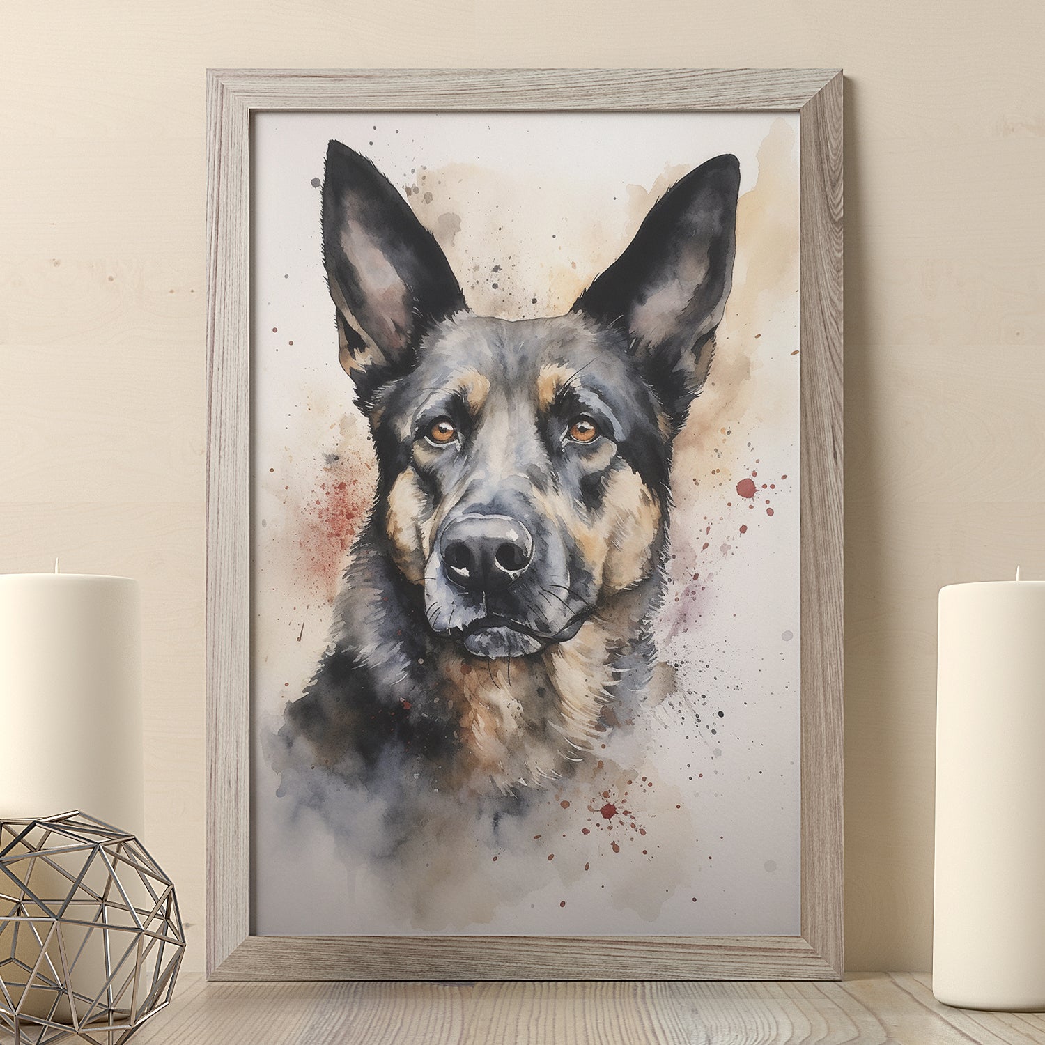 Customisable Pet Portrait in Watercolor - Timeless Souvenir