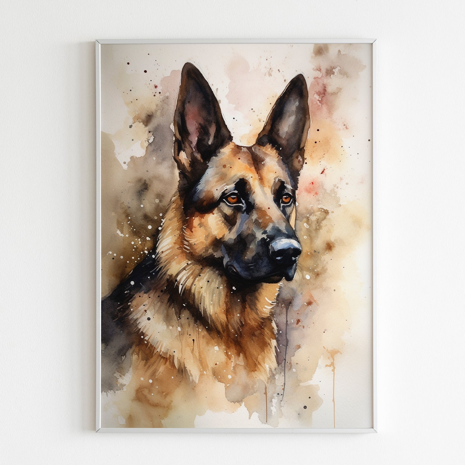 Customisable Pet Portrait in Watercolor - Timeless Souvenir