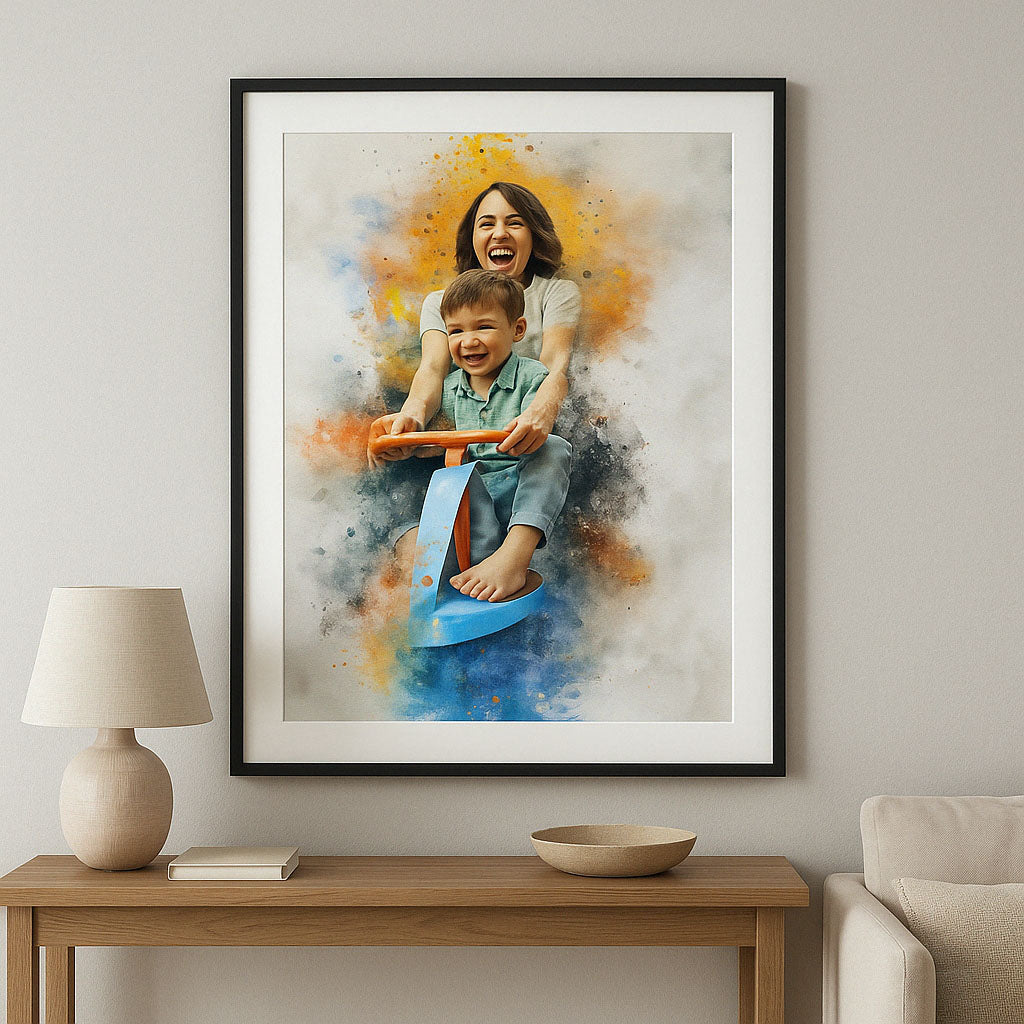 Custom Portrait From Photo, Stunning Watercolour Art