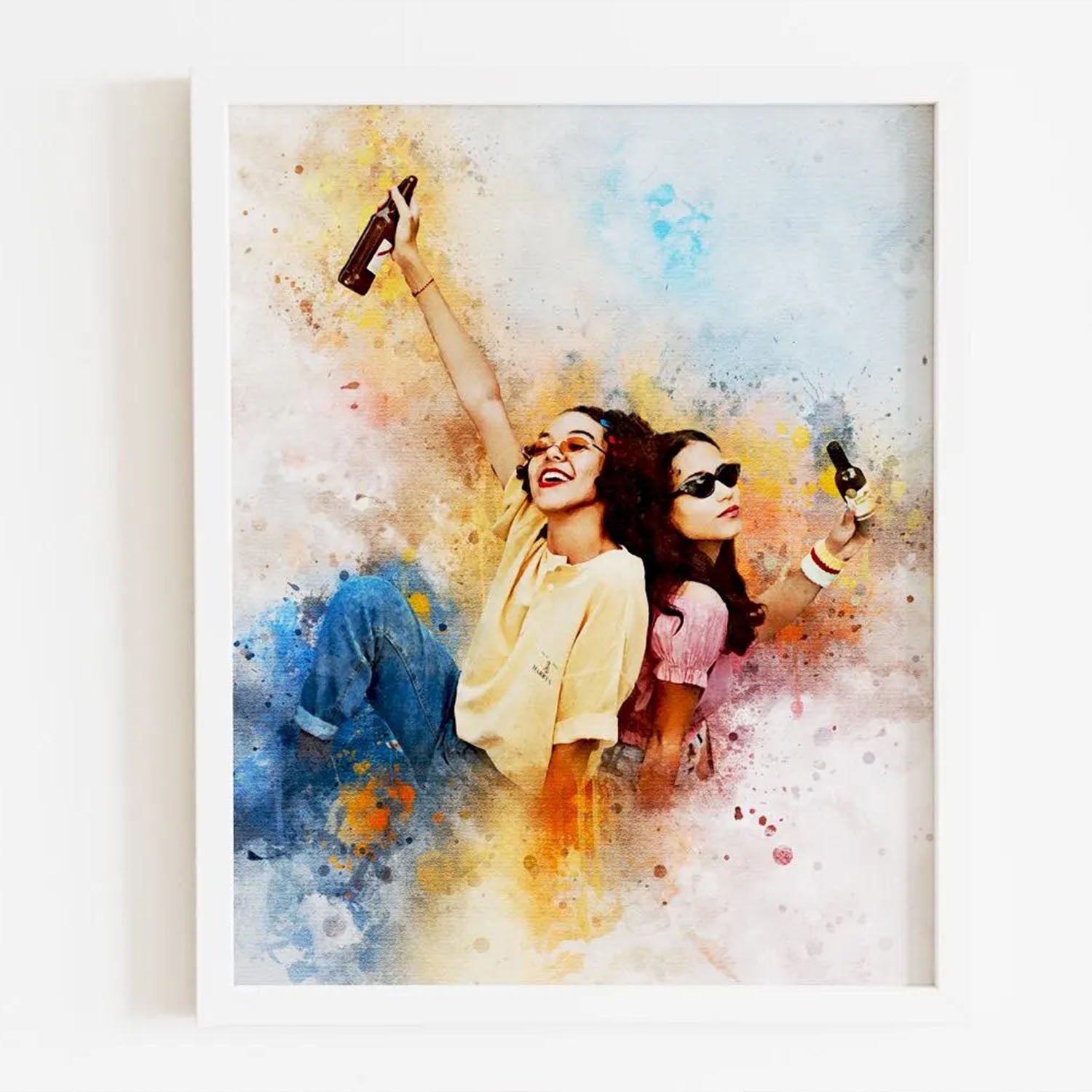 Custom Watercolor Portrait - Perfect Gift For Friends