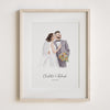 Wedding Photo Drawing - Stunning Watercolour Illustration