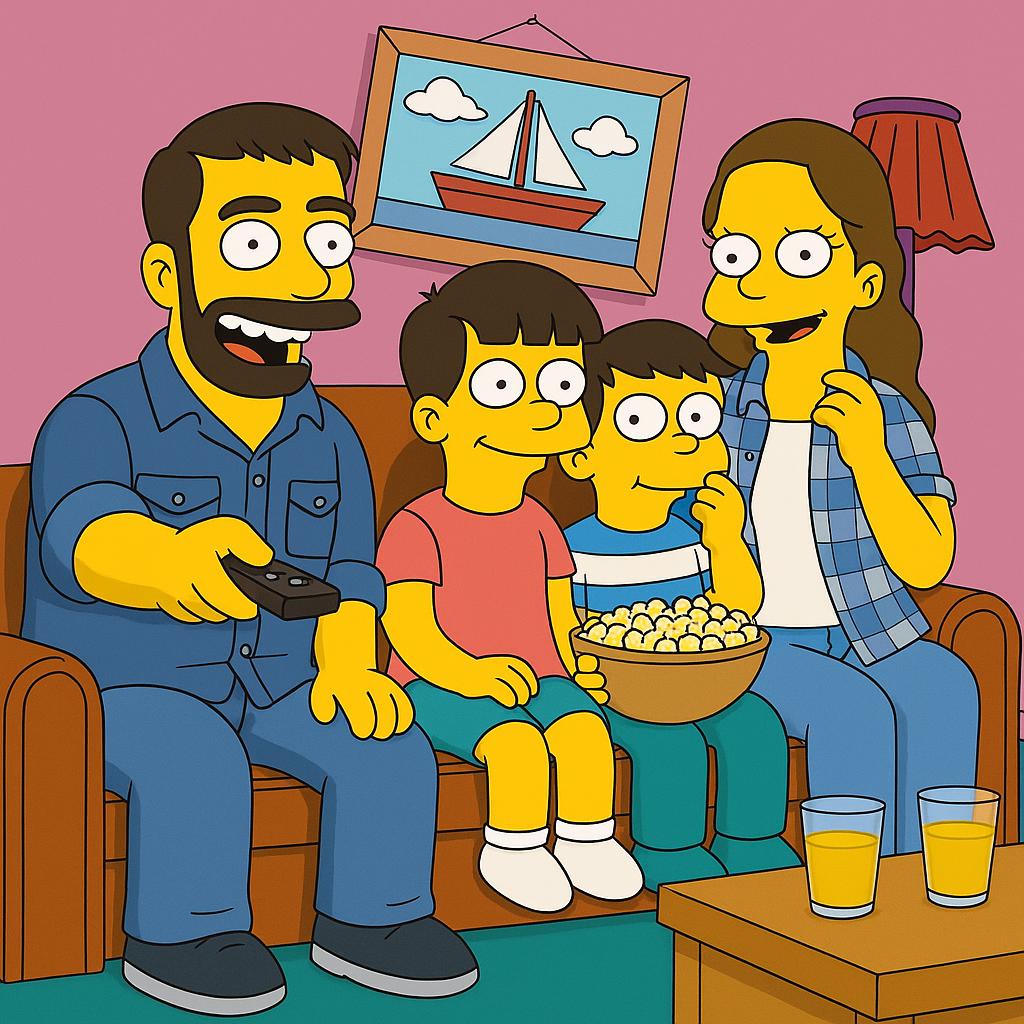 Custom Cartoon Family Portrait from Photo | Personalised Couple or Family Illustration