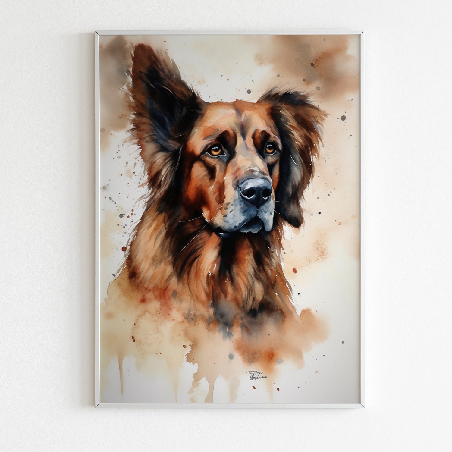 Custom Pet Portrait in Watercolour - Unique Gift Idea