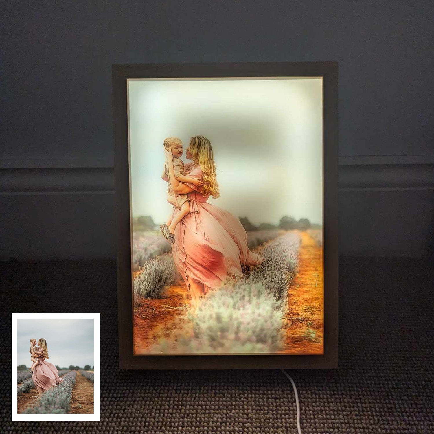 Personalised Art LED Light-Up Frame From Your Photo