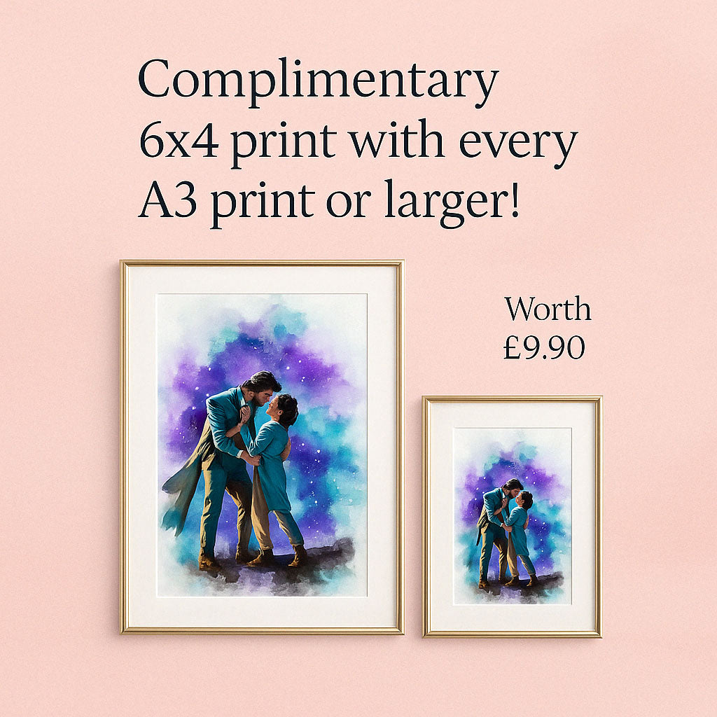Custom Portrait From Photo, Stunning Watercolour Art