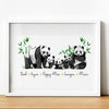 Family of Pandas Print