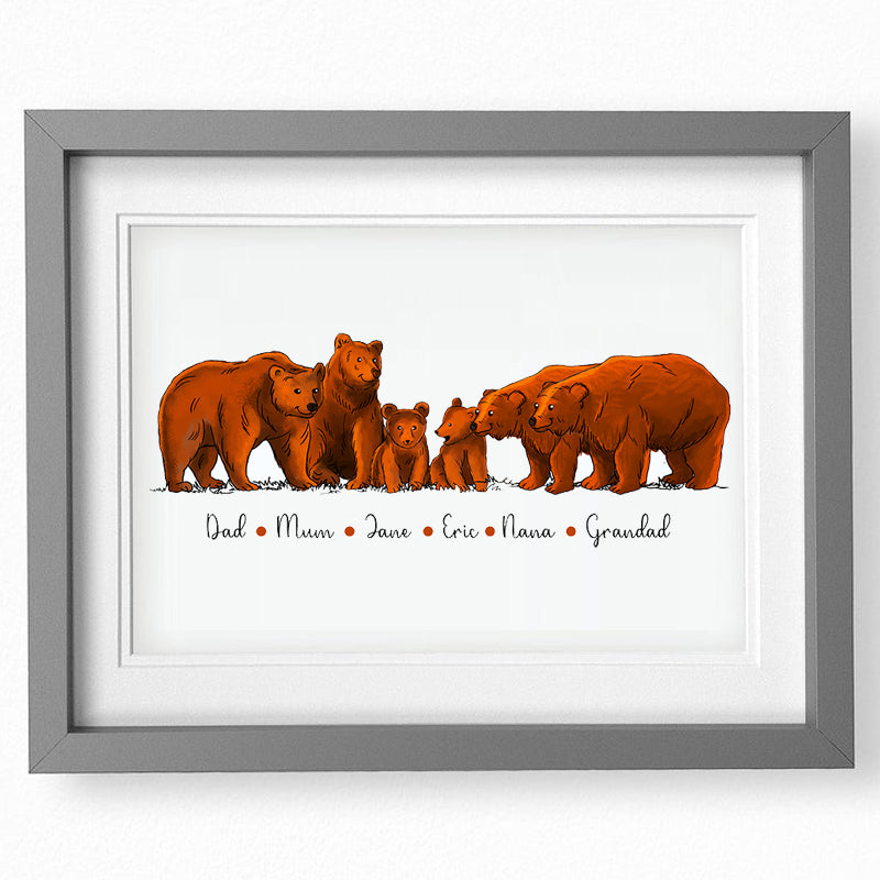 Family of Bears Print