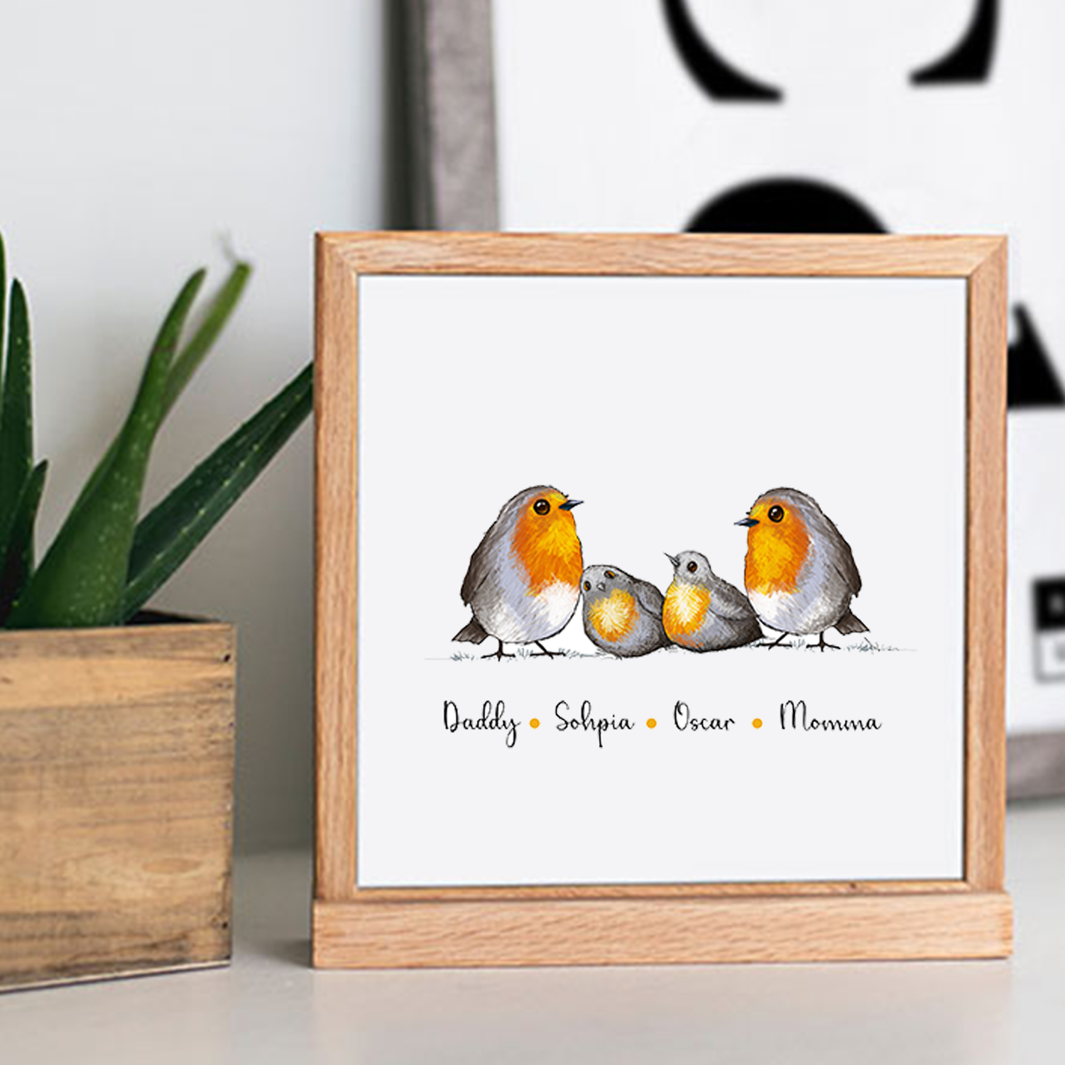 Family of Robins Print