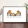 Family of Robins Print