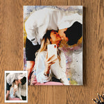 Custom Watercolor Art, Portrait Print From Photo, Wedding Portrait, Anniversary Gift, Wedding Gift, Personalized Gift