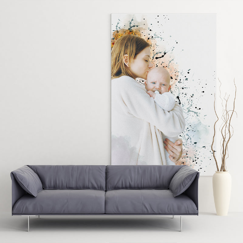 Personalised Art Gift From Photo Painting Portrait